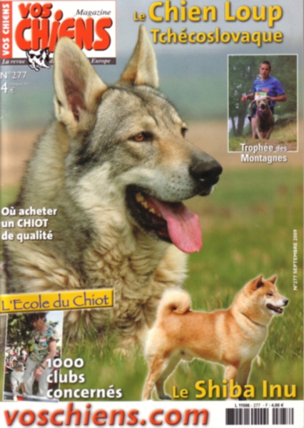 Nagaregumo Kennel - Elevage de Shiba-Inu - Couverture Vos Chiens Magazine - Septembre 2009